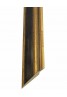 Κορνίζα ξύλινη 3,5 εκ. μαύρο χρυσό αντικέ 1271